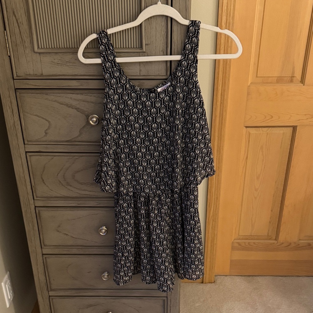 Xhilaration Black and White Romper